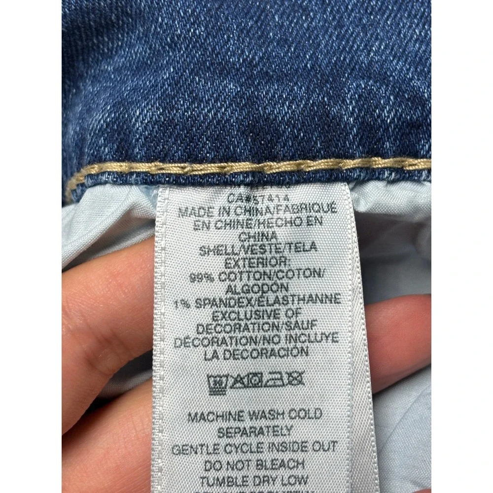 True Religion Ricky Big T Relaxed Straight Blue Jeans Mens 38X33 Medium Wash